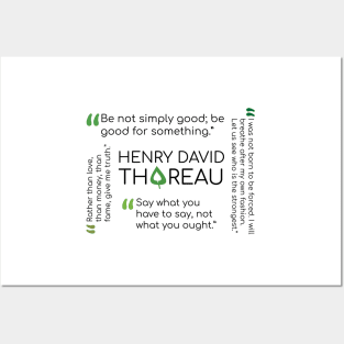 Henry David Thoreau Quote Collage Posters and Art